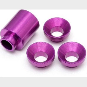 Spacer Set For Clutch Bell Holder (purple) - Hp87459 - Hpi Racing