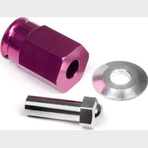 Aluminum Wide Hex Hub 12mm (24mm Wide/purple) - Hp88055 - Hpi Racing