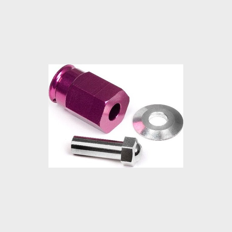 Aluminum Wide Hex Hub 12mm (24mm Wide/purple) - Hp88055 - Hpi Racing