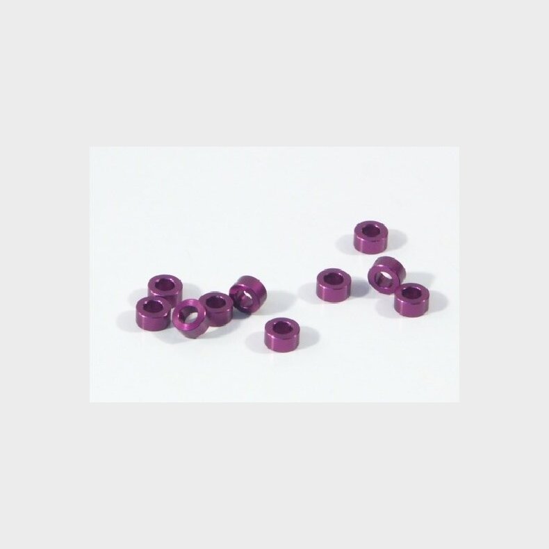 Aluminium Washer 3 X 6 X 3.0mm (purple/10 Pcs) - Hpz819 - Hpi Racing