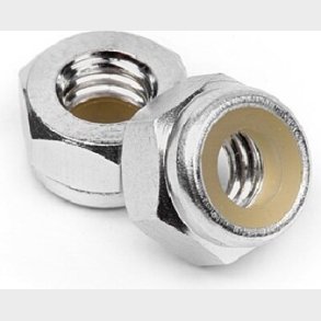 Aluminum Lock Nut M4 (silver/10pcs) - Hpz866 - Hpi Racing