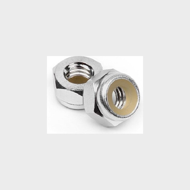 Aluminum Lock Nut M4 (silver/10pcs) - Hpz866 - Hpi Racing