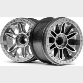 6-shot St Wheel (silver/2pcs) - Hp120136 - Hpi Racing