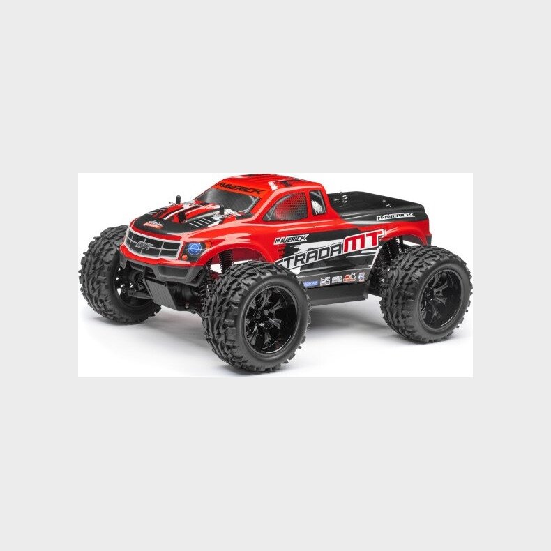 Monster Truck Painted Body Red (mt) - Mv22744 - Maverick Rc