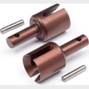 Diff. Joint Cups 2 Pcs (blackout Mt) - Mv24024 - Maverick Rc