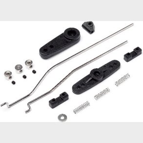 Servo Horn And Throttle Linkage Set (blackout Mt) - Mv24039 - Maverick Rc