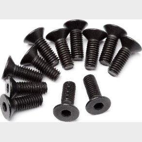 Flat Head Screw M4x12mm 12 Pcs - Mv24071 - Maverick Rc