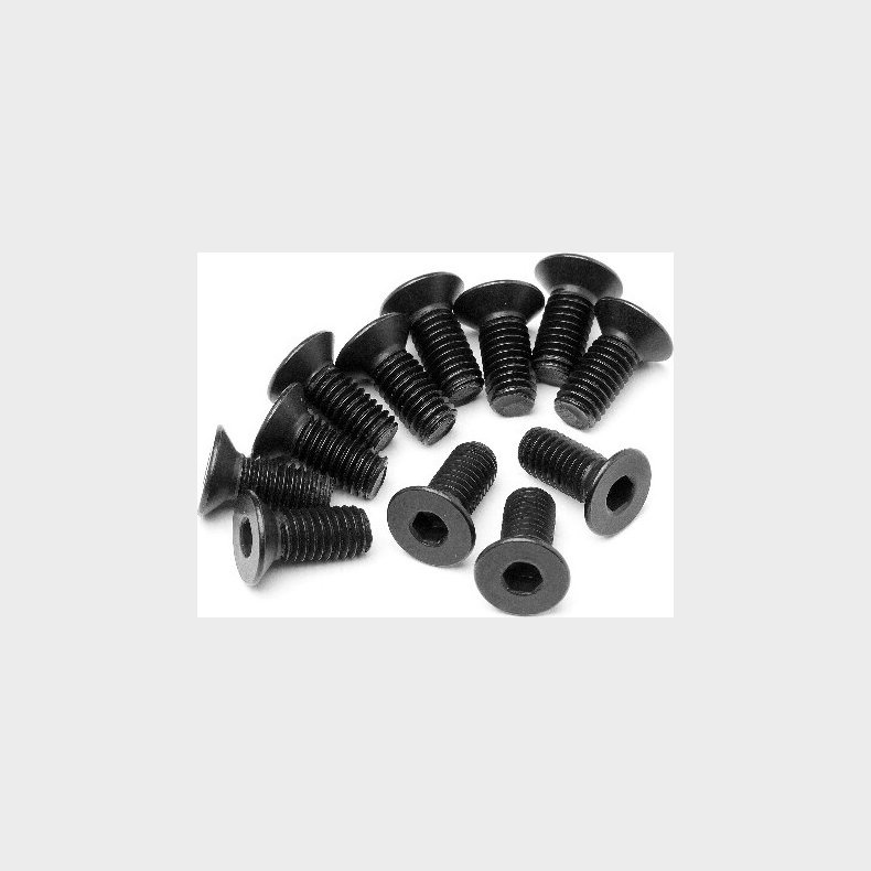 Flat Head Screw M5x12mm 12 Pcs - Mv24075 - Maverick Rc