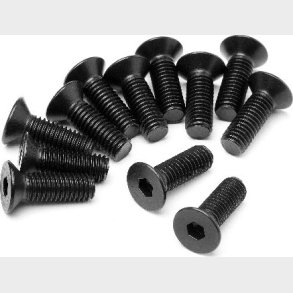 Flat Head Screw M5x15mm 12 Pcs - Mv24076 - Maverick Rc