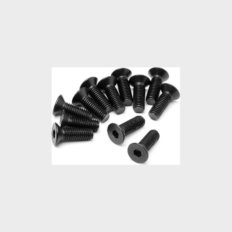 Flat Head Screw M5x15mm 12 Pcs - Mv24076 - Maverick Rc