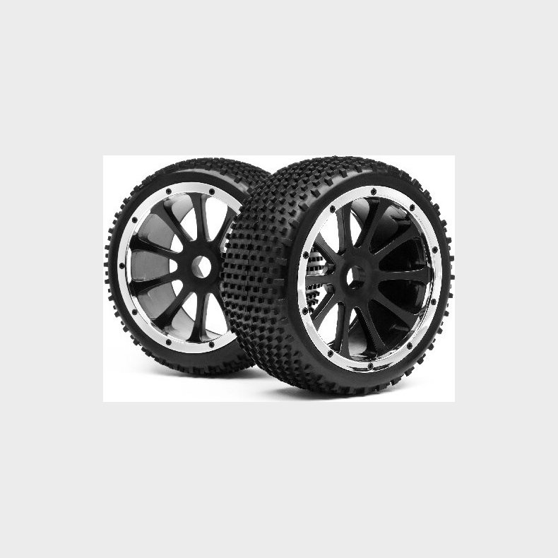 Blackout St Mounted Wheel And Tyre Pr - Mv24180 - Maverick Rc