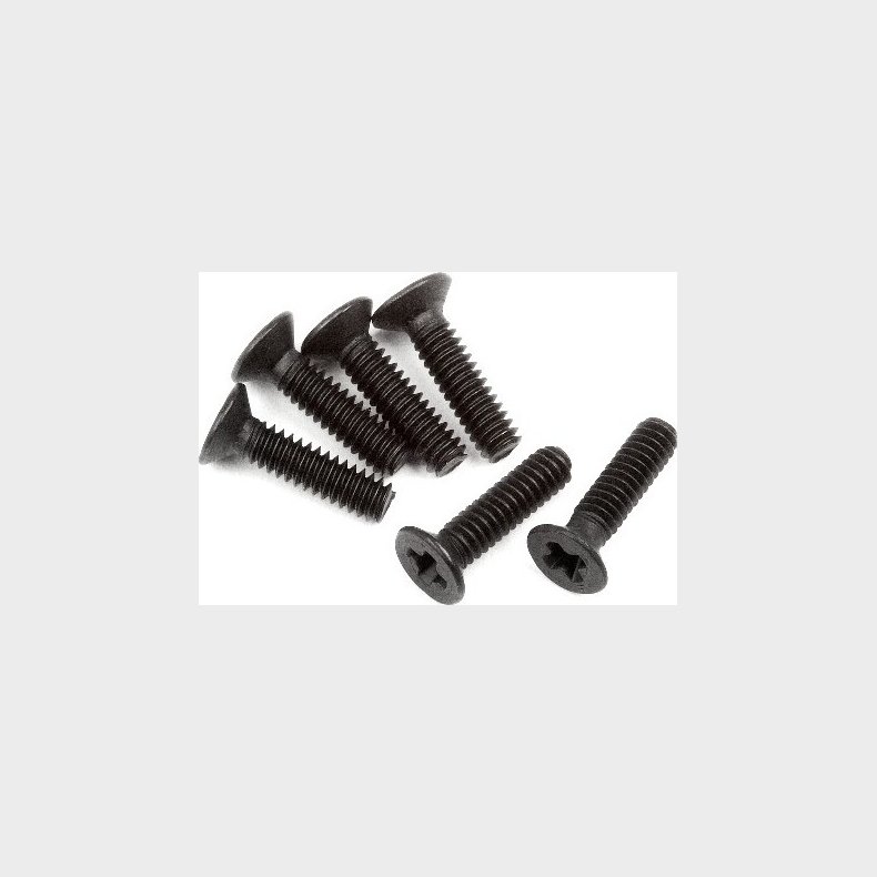 Flat Head Screw M2 X 8mm 6pcs - Mv28039 - Maverick Rc