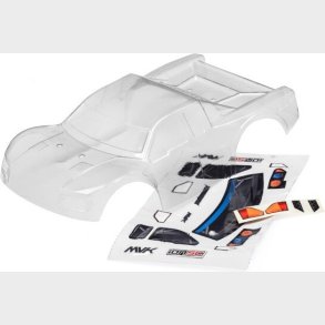 Clear Short Course Body With Decals (ion Sc) - Mv28073 - Maverick Rc