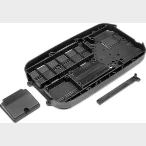 Chassis Tub W/reciever Box Lid & Wire Cover - Mv29026 - Maverick Rc