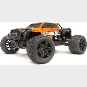 Gtxl-6 Kingcab Painted Truck Body (black/orange) - Hp160106 - Hpi Racing