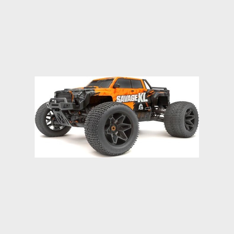 Gtxl-6 Kingcab Painted Truck Body (black/orange) - Hp160106 - Hpi Racing