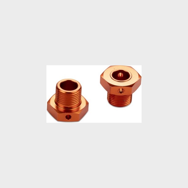 17mm Hex Hub Adaptor (orange/2pcs) - Hp160138 - Hpi Racing