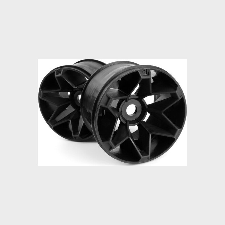 Havok Wheel Black (3.8inx71mm/2pcs) - Hp160147 - Hpi Racing