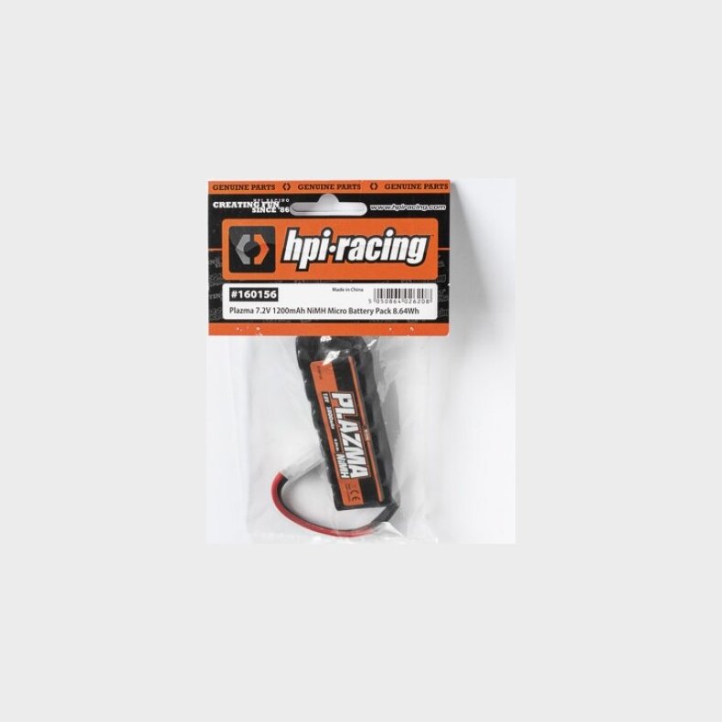 Plazma 7.2v 1200mah Nimh Mini Stick Battery Pack - Hp160156 - Hpi Racing