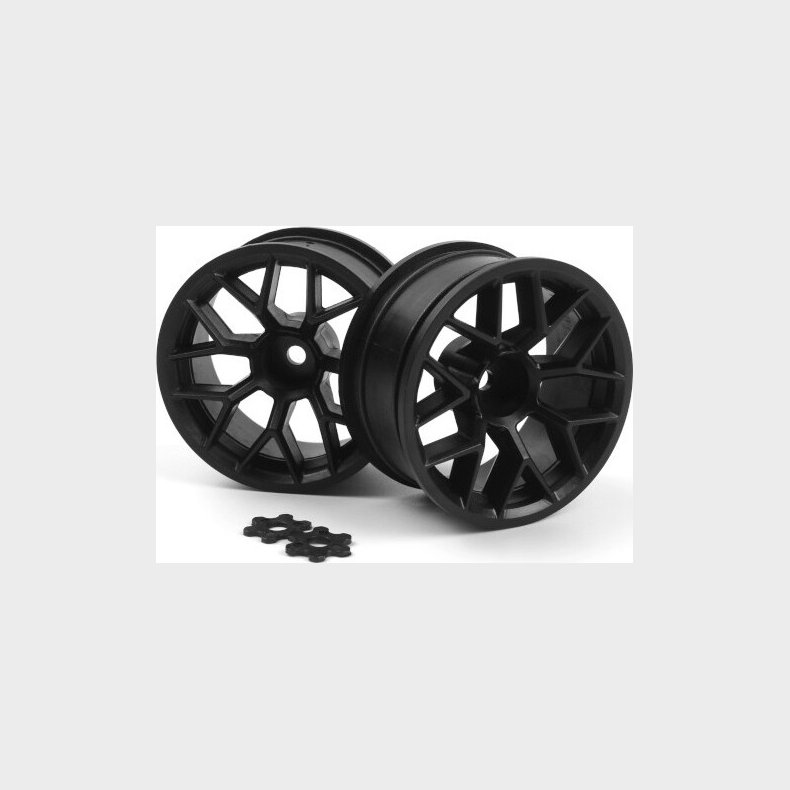 Rtr Wheel 26mm Black (9mm Offset/2pcs) - Hp160368 - Hpi Racing