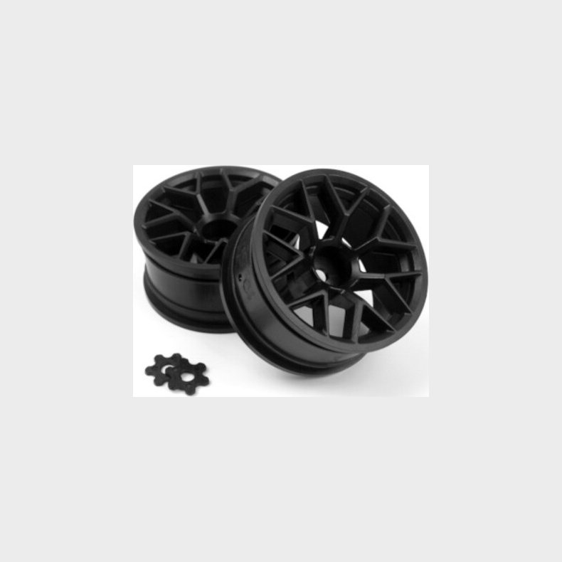 Rtr Wheel 26mm Black (6mm Offset/2pcs) - Hp160400 - Hpi Racing