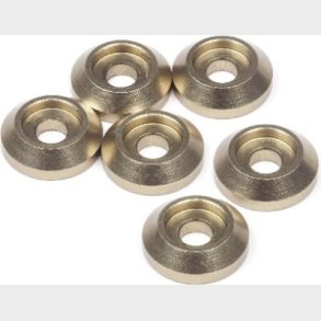 Cap Head Screw Cone Washer - Gold (6pcs) - Mv29127 - Maverick Rc