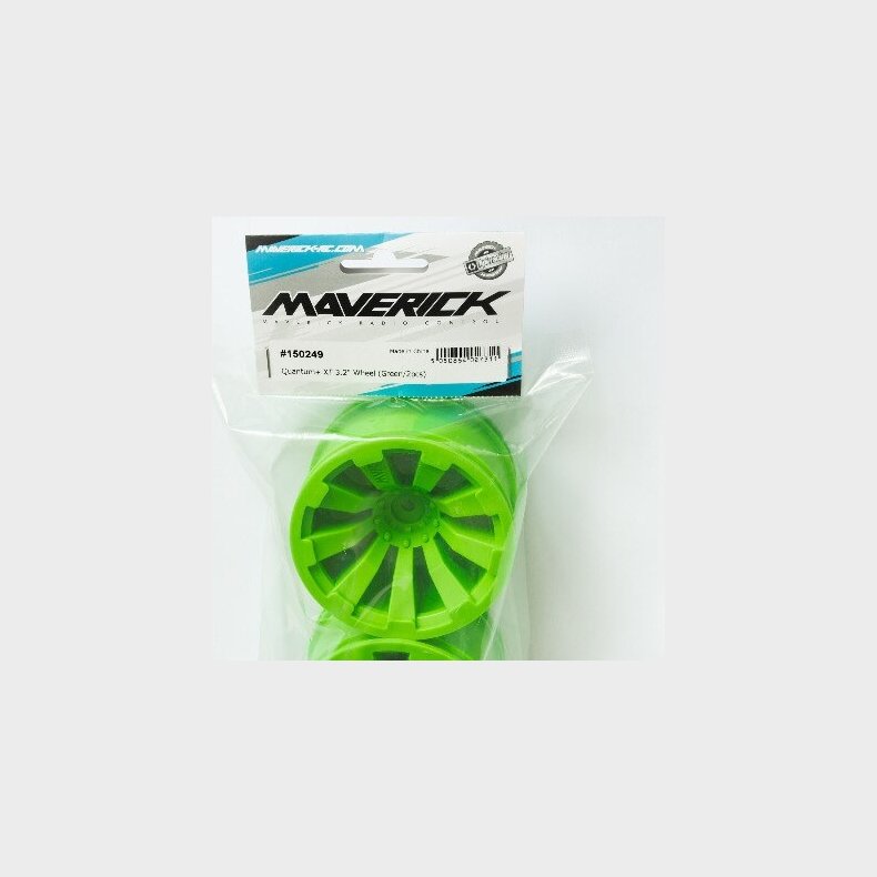 Quantum+ Xt 3.2in Wheel (green/2pcs) - Mv150249 - Maverick Rc
