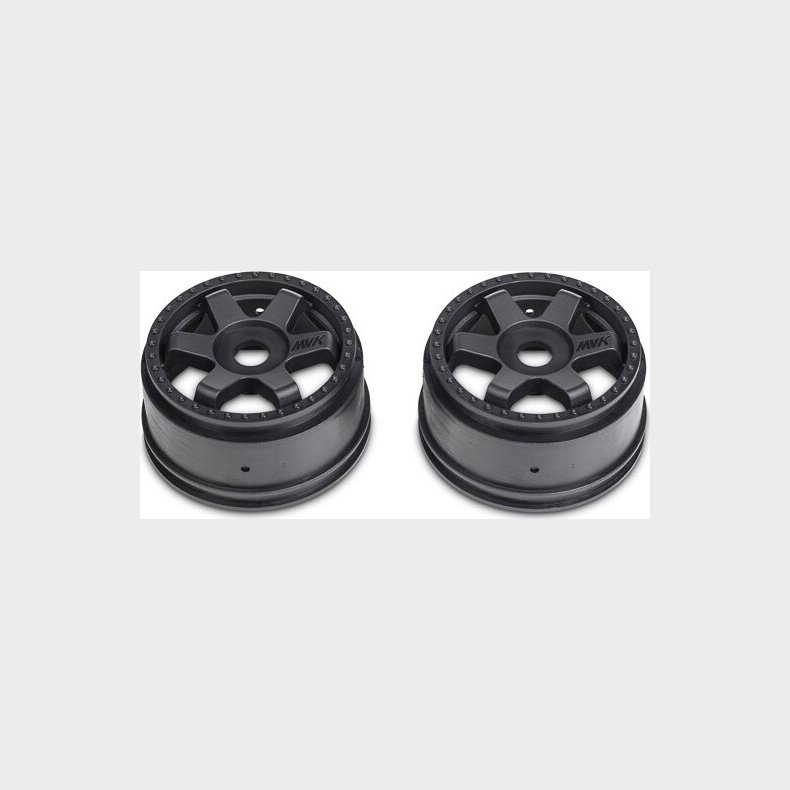 Quantumr Race Truck Wheel (black/2pcs) - Mv150295 - Maverick Rc