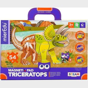 Magnetisk Legetj Med Tavle - Triceratops - Mieredu