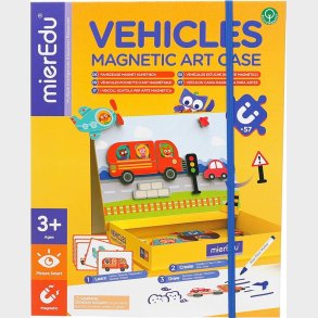 Magnetisk Legetj - Kunst Box - Transportmidler - Mieredu
