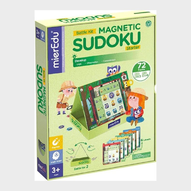 Magnetisk Spil - Sudoku For Brn - Duel St - Begynder - Mieredu