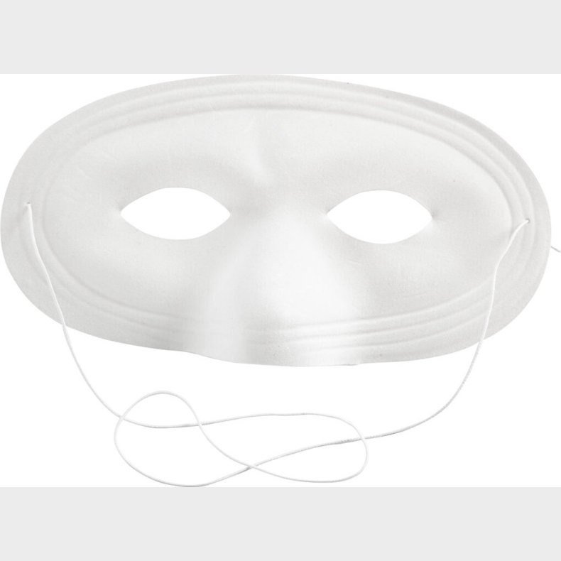 Mal Selv Maske - Halvmaske - Hvid - 12 Stk