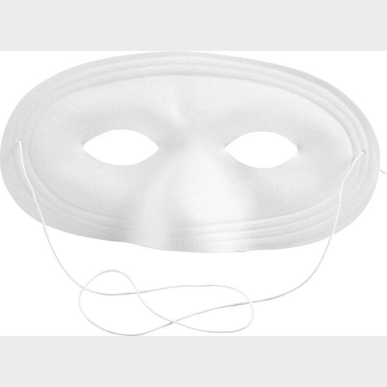 Mal Selv Maske - Halvmaske - Hvid