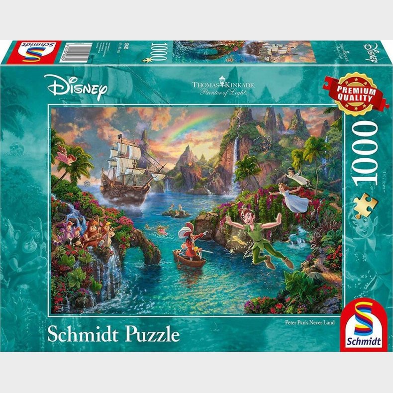 Disney Puslespil - Peter Pan - 1000 Brikker - Schmidt