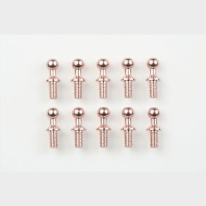 Alu. 4mm Ball Connect. 10stk Pink - 40512 - Tamiya