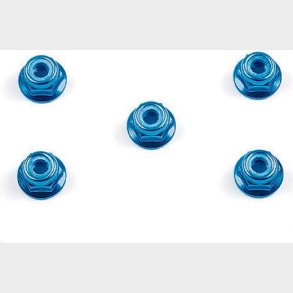 4mm Flange Lock Nut Blue - 53159 - Tamiya
