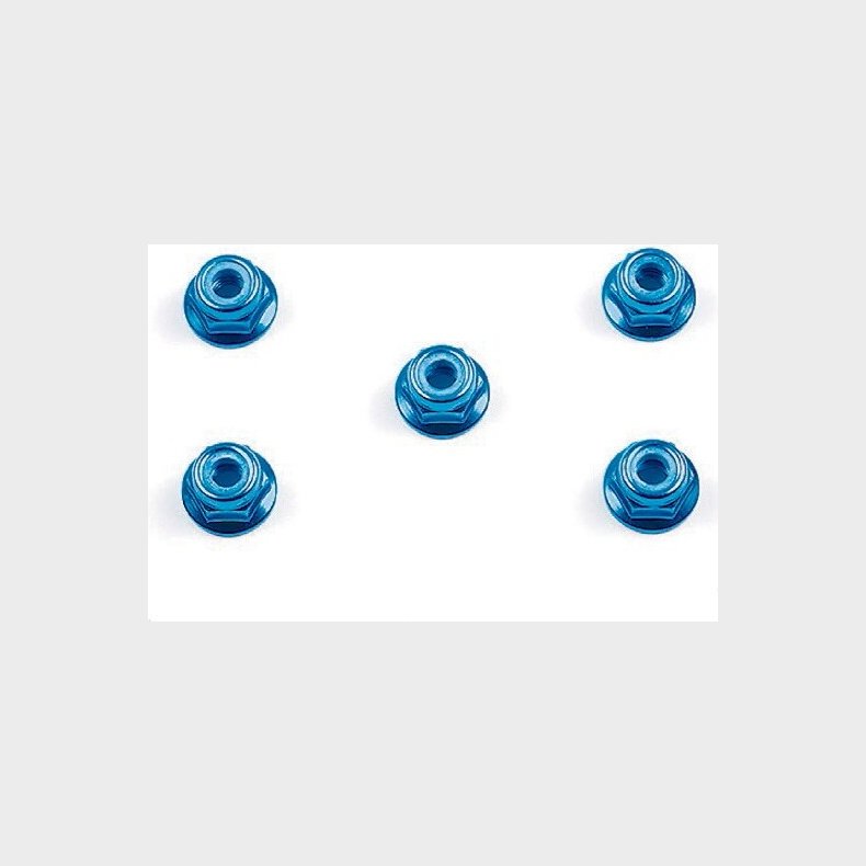 4mm Flange Lock Nut Blue - 53159 - Tamiya