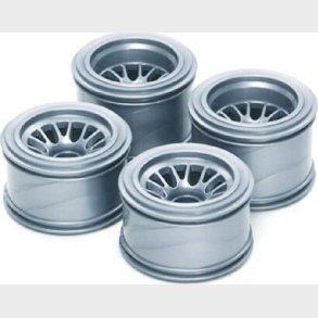 F104 Mesh Wheels (rubber Tire) - 51398 - Tamiya