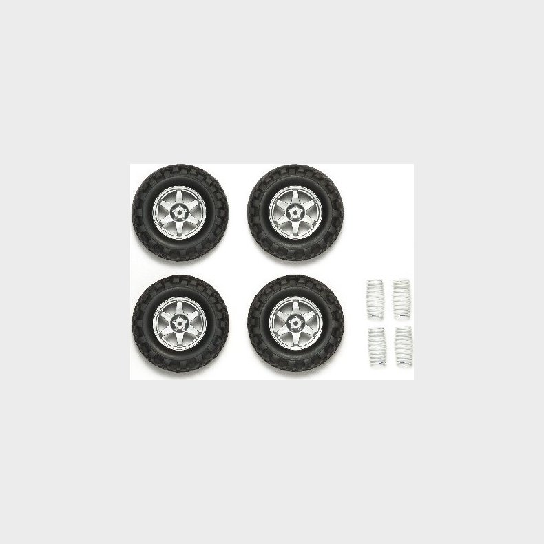 Gf-01 Cc Tire &amp; Spring Set - 54742 - Tamiya