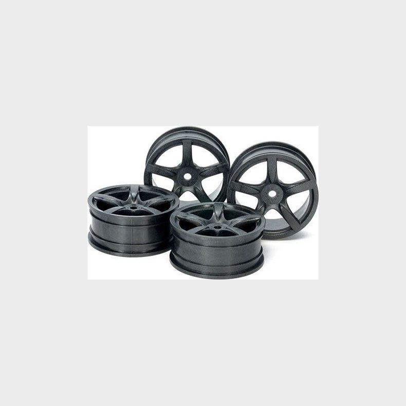 Medium-narrow 5 Spoke Wheel 24mm Hard *4 - 54739 - Tamiya