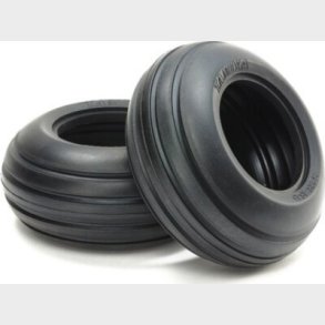 Ribbed Front Bubble Tires (soft/2pcs.) - 54865 - Tamiya