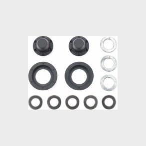 Hub Nuts For Single Wheels (black/2pcs.) - 56556 - Tamiya