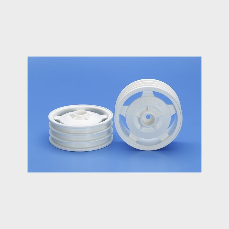 2wd Buggy Front Star-dish Wheels (hex Hub, White) - 22044 - Tamiya