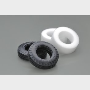 Ribbed 'rough Ride' Tires (w/inner Sponge, 2pcs.) - 51716 - Tamiya