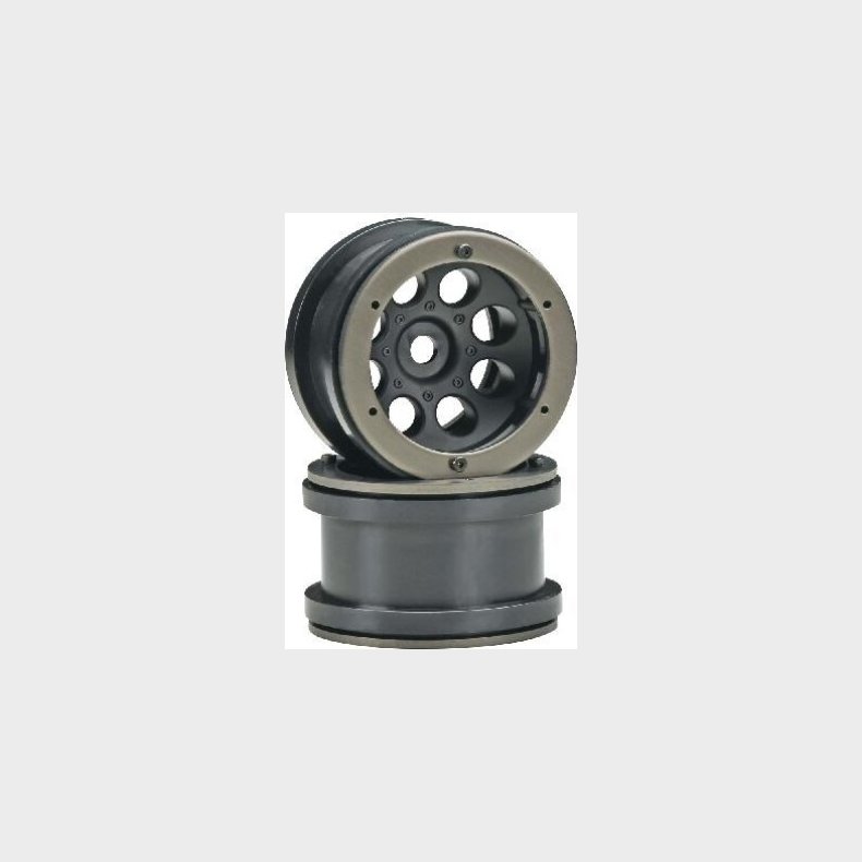 2.2 Beadlock Black (2) Inc. Beadlock Ring - Ax8097 - Axial