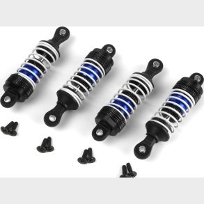 Aluminum Oil-filled Shock Absorber Set Blue/4pc - Mv150555 - Maverick Rc