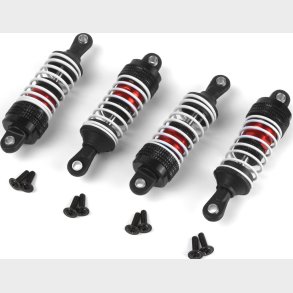 Aluminum Oil-filled Shock Absorber Set Red/4pc - Mv150556 - Maverick Rc