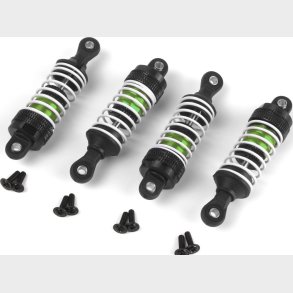 Aluminum Oil-filled Shock Absorber Set Green/4pc - Mv150558 - Maverick Rc