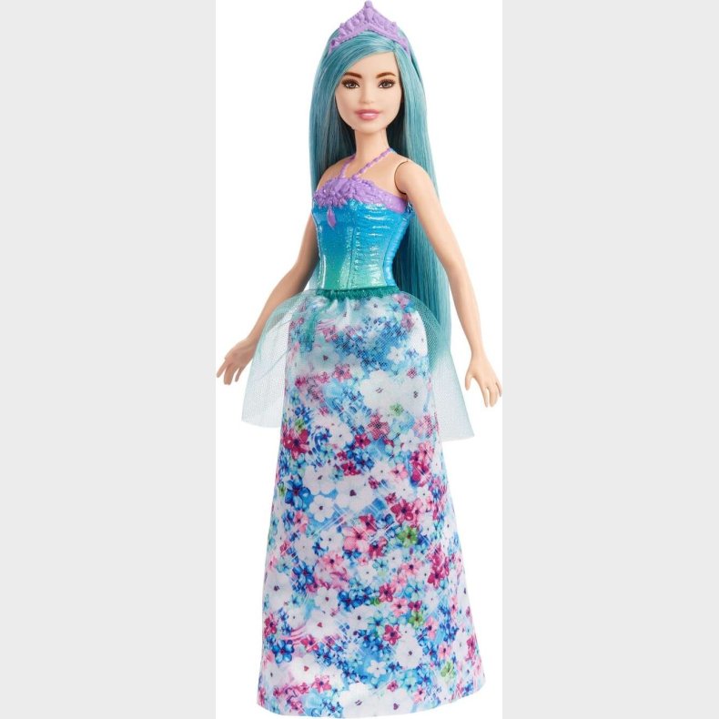 Barbie Dreamtopia Dukke - Royal Prinsesse Med Blgrn Hr