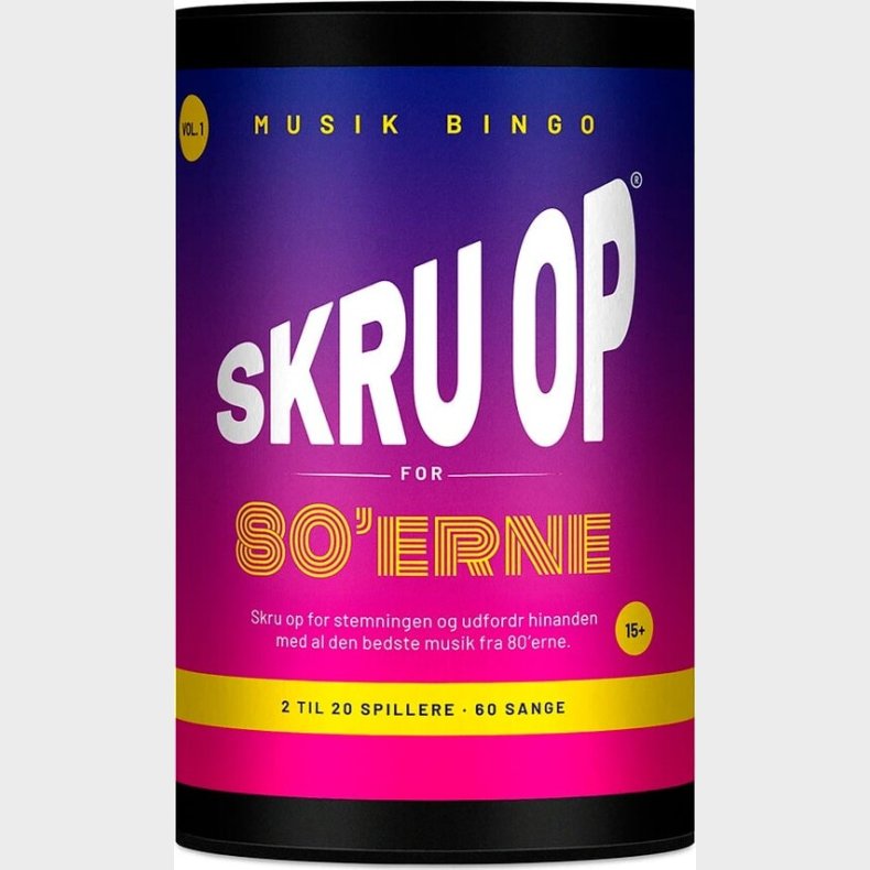 Musik Bingo - Skru Op For 80&acute;erne